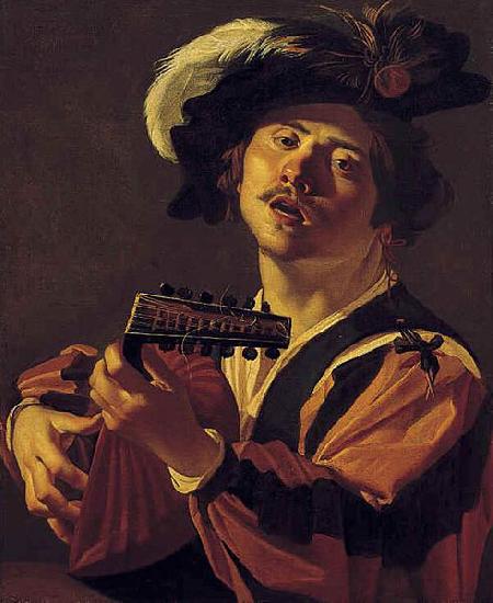 Dirck van Baburen The Lute player.